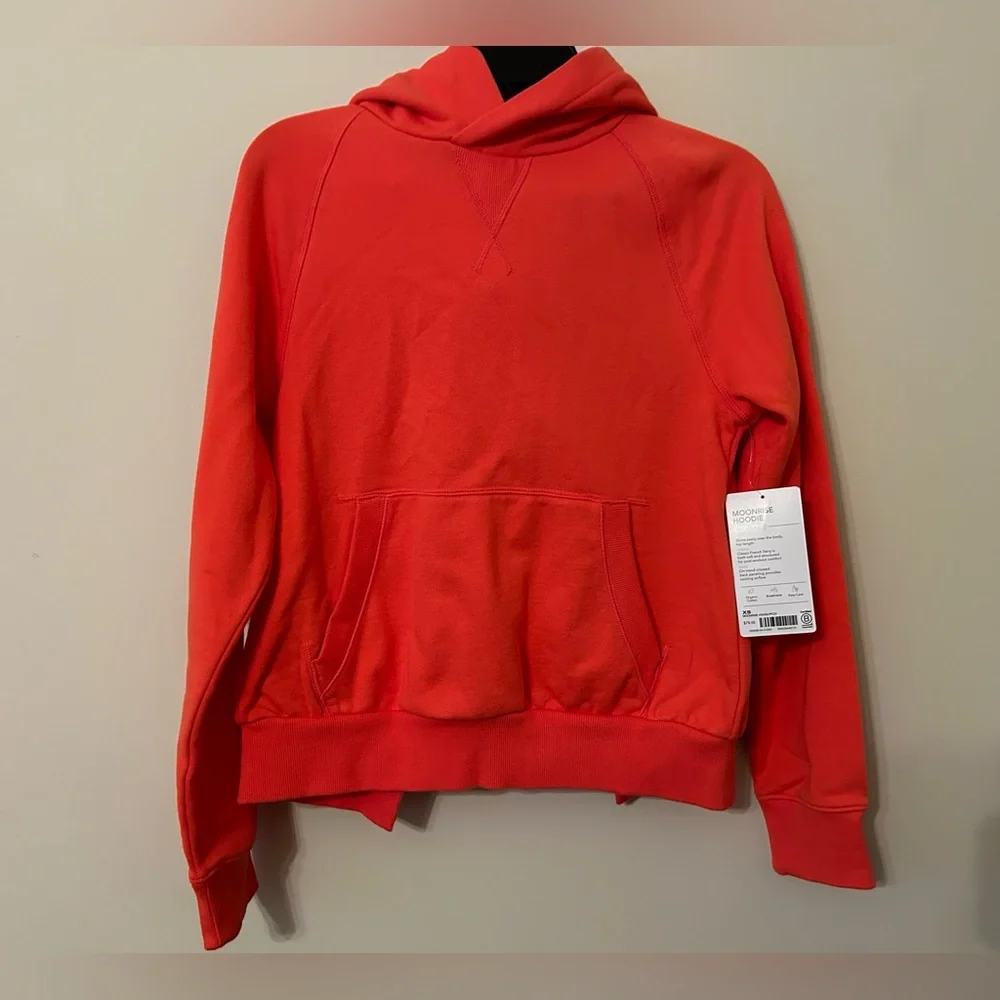 Athleta Moonrise Hoodie Sweatshirt Size XS Coral NWT - Picture 3 of 9